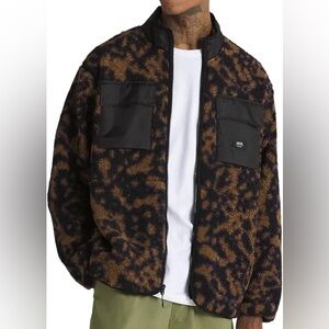 VANS Debrusk Loose Sherpa Jacket Sepia/Black Size Large